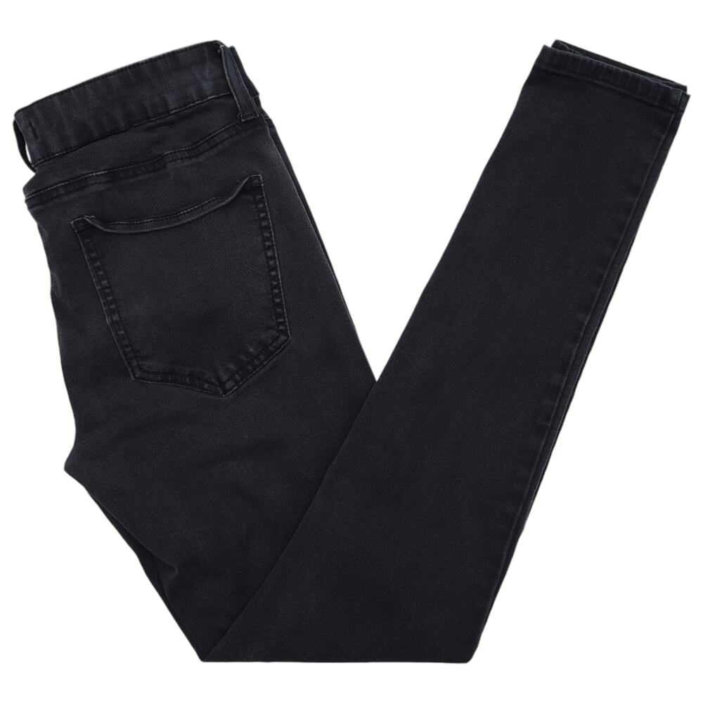 SO Jeans 7 Womens Low Rise Jegging Skinny Distressed Medium Wash Black